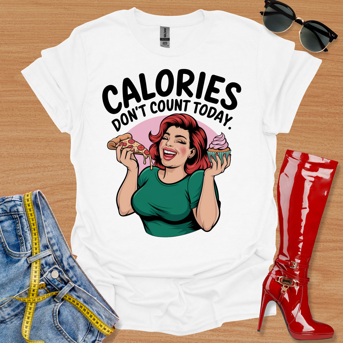 Calories Don't Count Today. T-Shirt