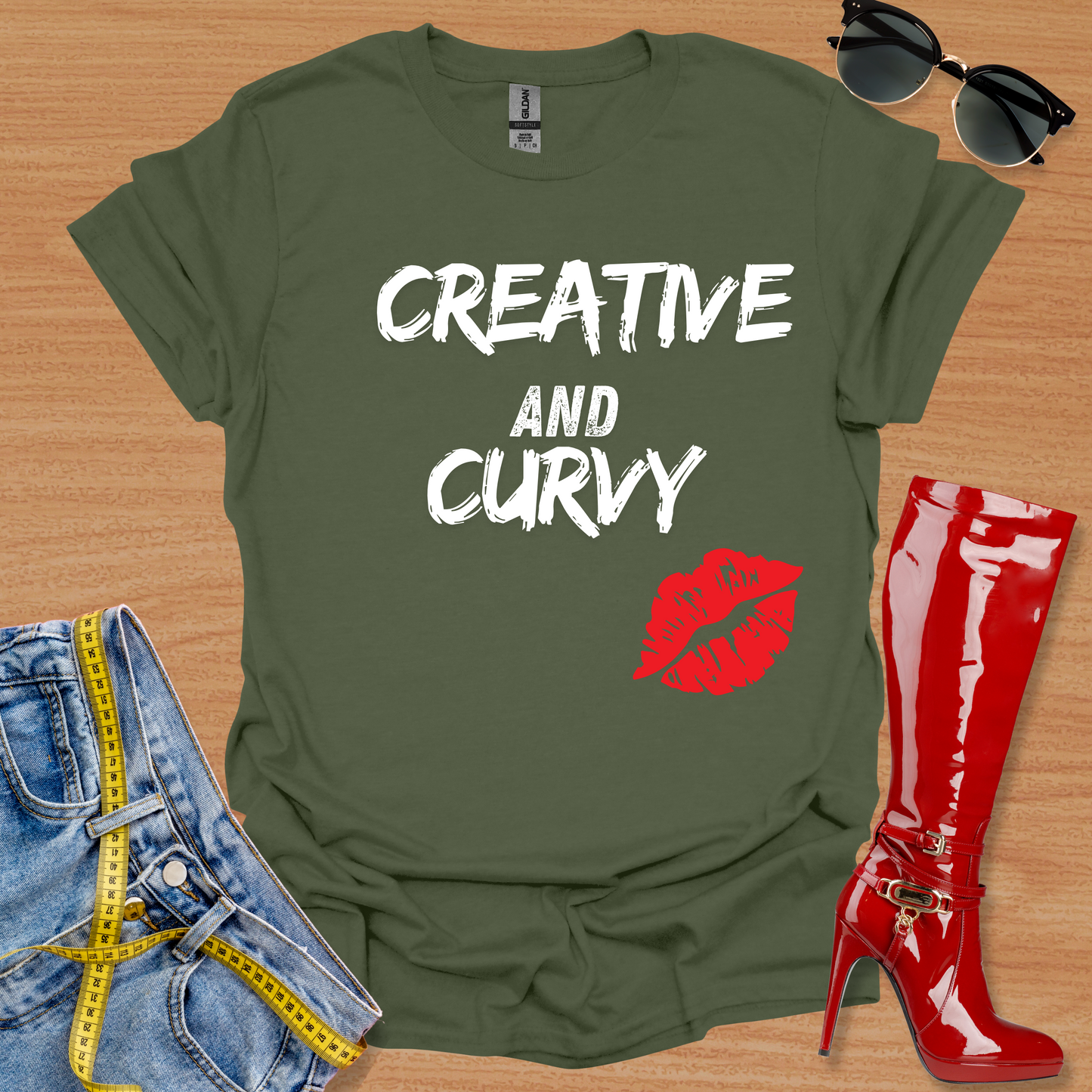 Creative and Curvy T-Shirt