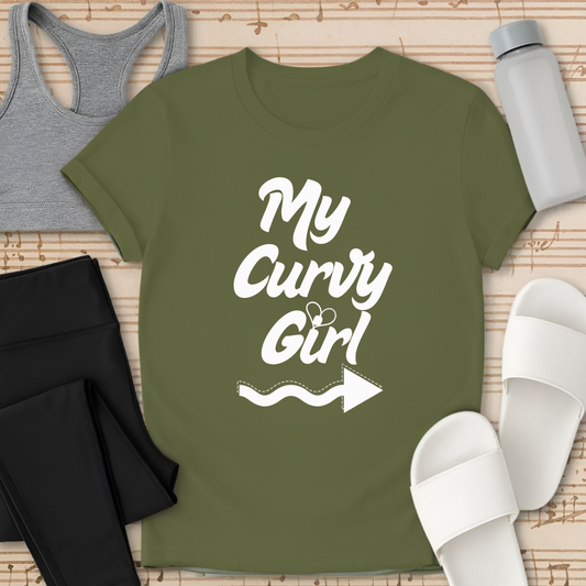 Curvy Girl Arrow T-Shirt