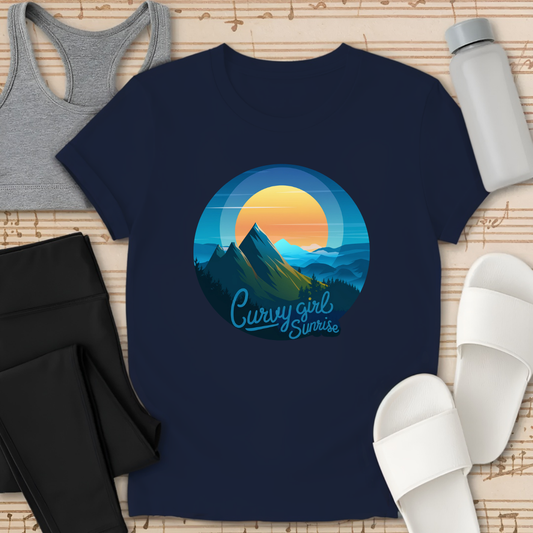 Curvy Girls Sunrise T-Shirt