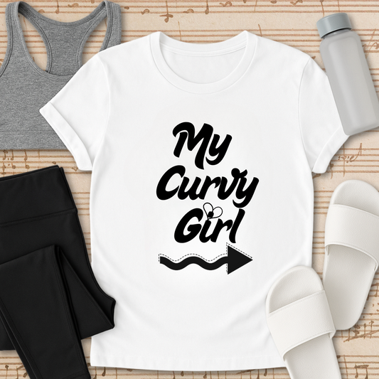 Curvy Girl Arrow T-Shirt