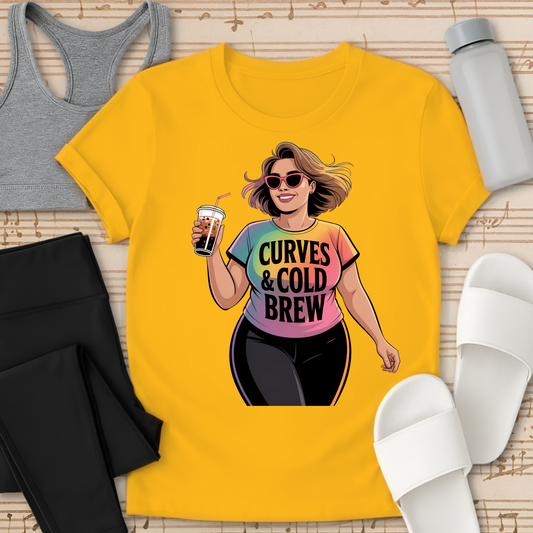 Curves & Cold Brew T-Shirt