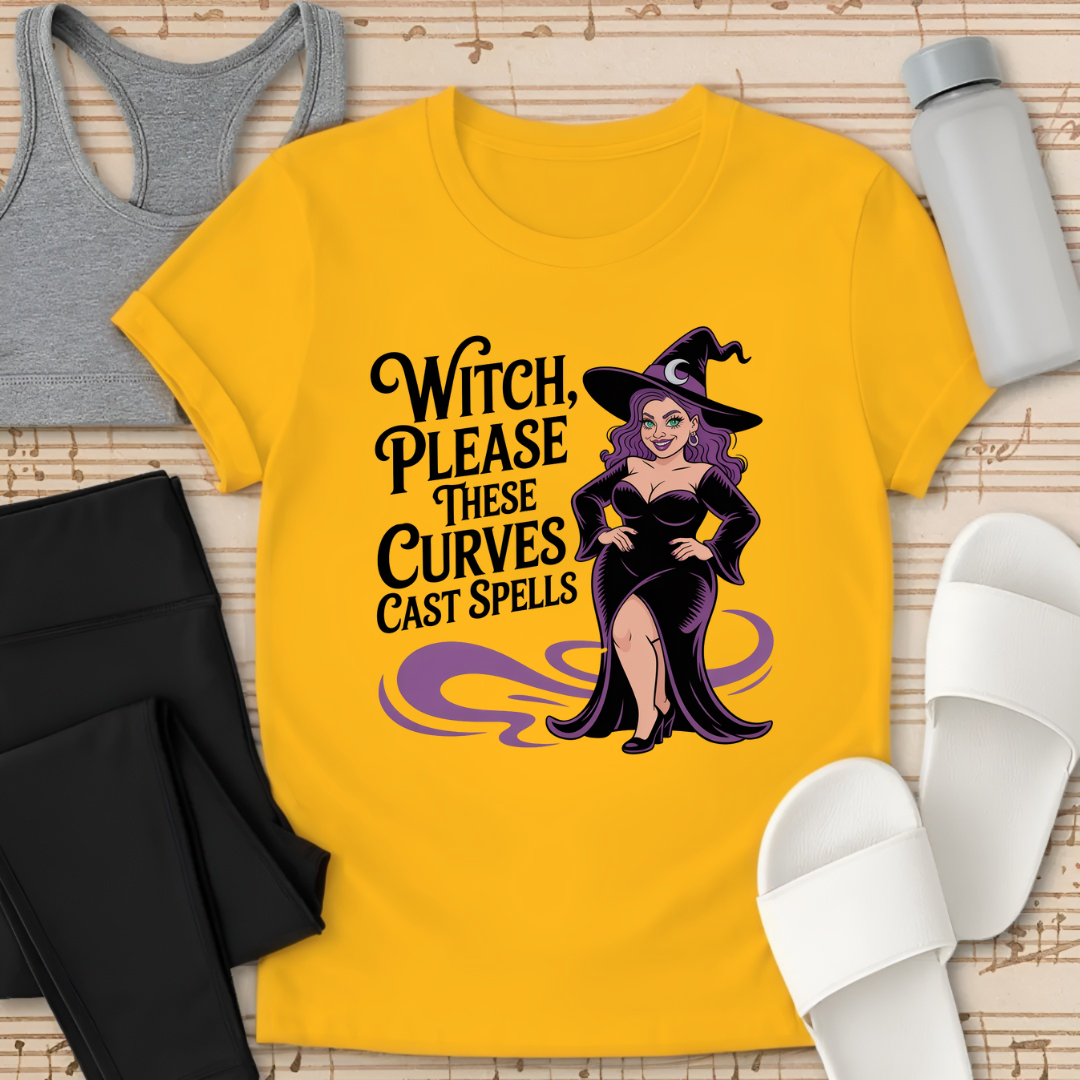 Curves Cast Spells T-Shirt