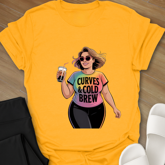 Curves & Cold Brew T-Shirt
