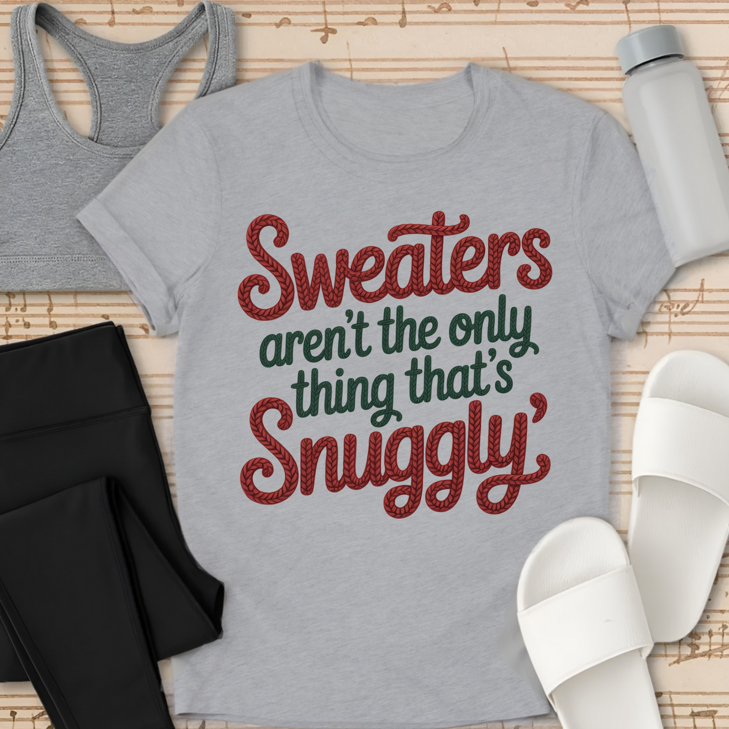 Snuggly Text  T-Shirt
