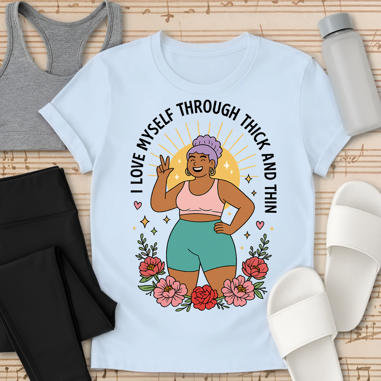 I Love Myself Through Thick and Thin T-Shirt