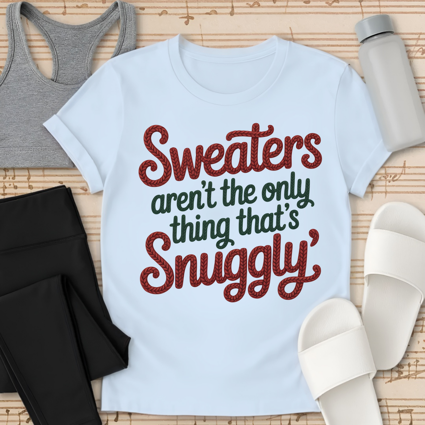 Snuggly Text  T-Shirt