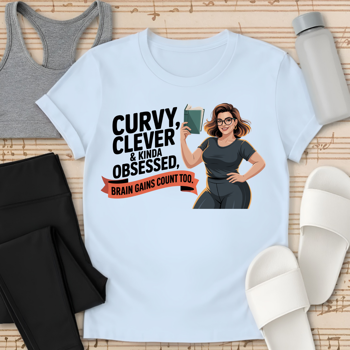 Curvy, Clever & kinda Obsessed  T-Shirt