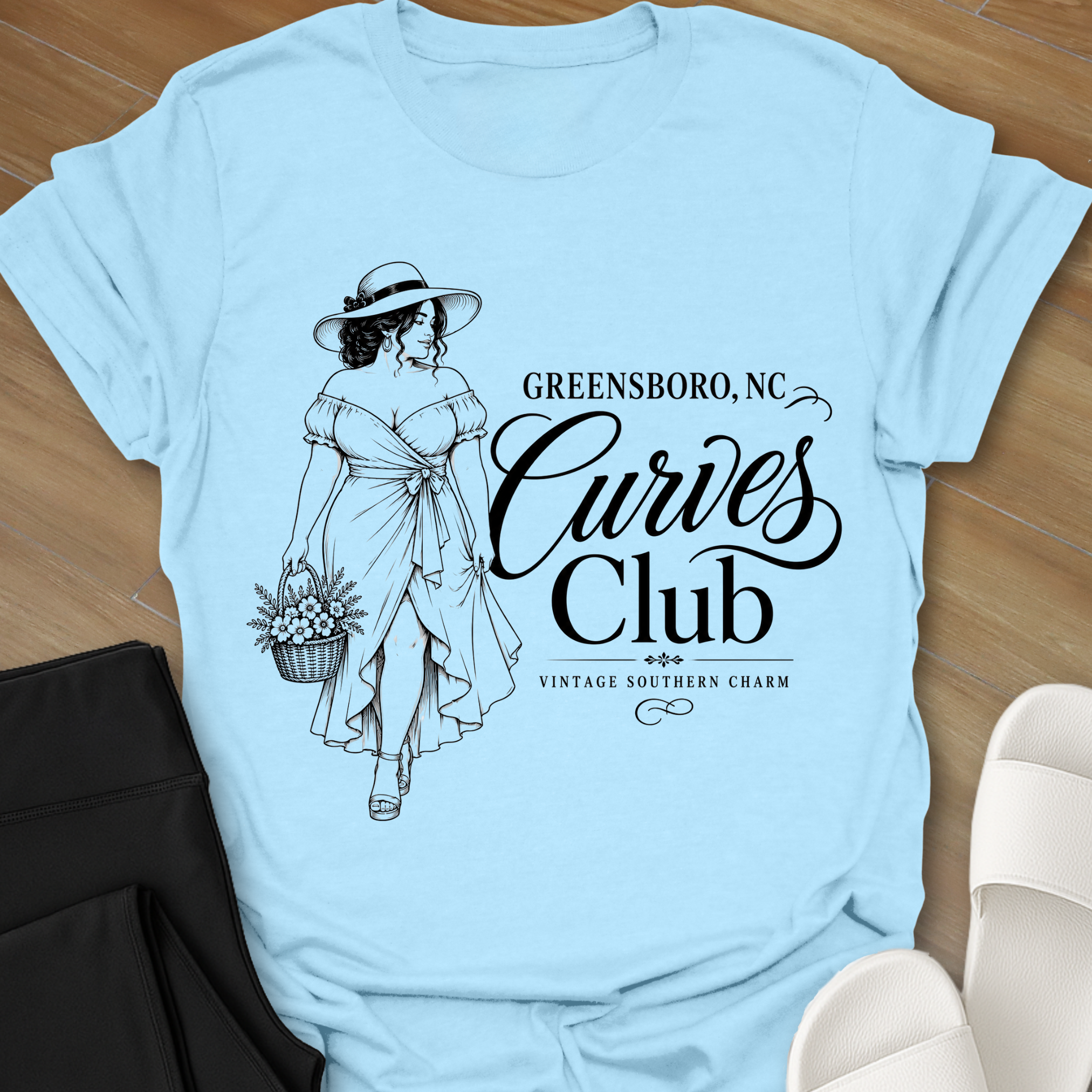 Greensboro NC Curves Club T-Shirt