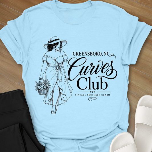 Greensboro NC Curves Club T-Shirt