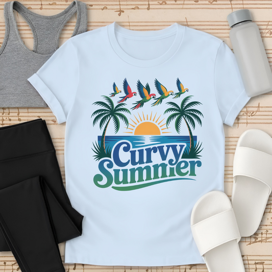 Curvy Summer Flight T-Shirt