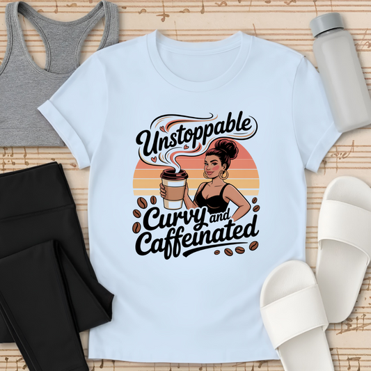 Curvy and Caffeinated T-Shirt