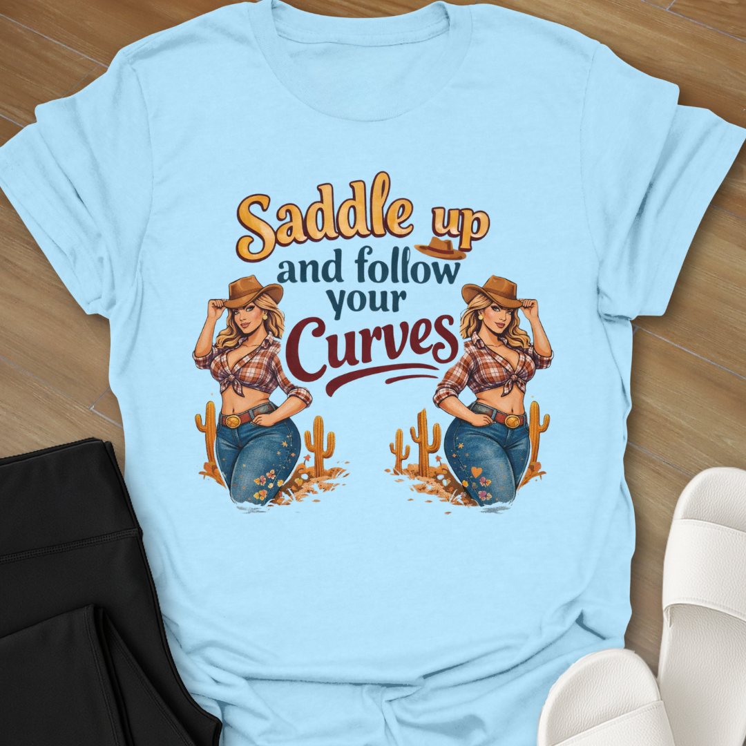 Curvy Girl Follow Your Curves T-Shirt