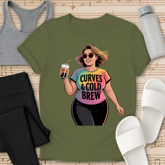 Curves & Cold Brew T-Shirt