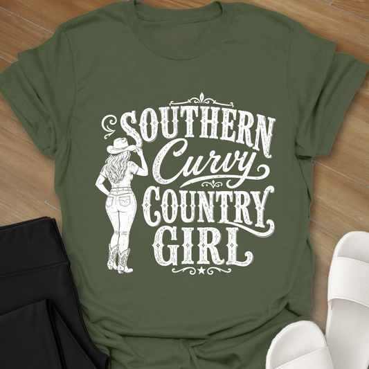 Southern Curvy Country Girl 2 T-Shirt