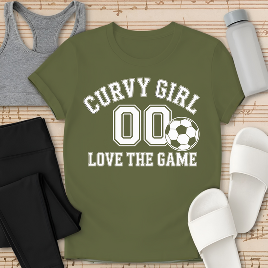 Curvy Girl Love The Game T-Shirt