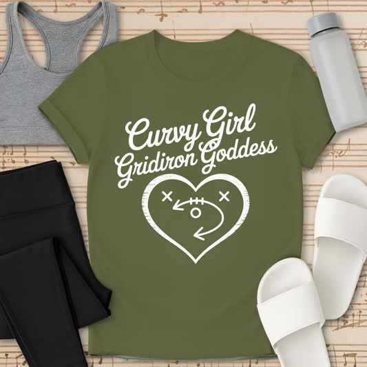 Curvy Girl Gridiron Goddess T-Shirt