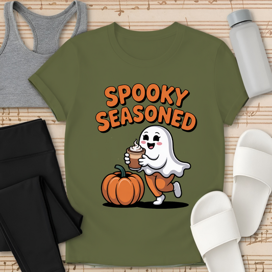 Curvy Ghost Spooky Season T-Shirt