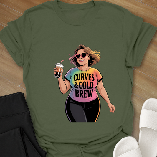 Curves & Cold Brew T-Shirt