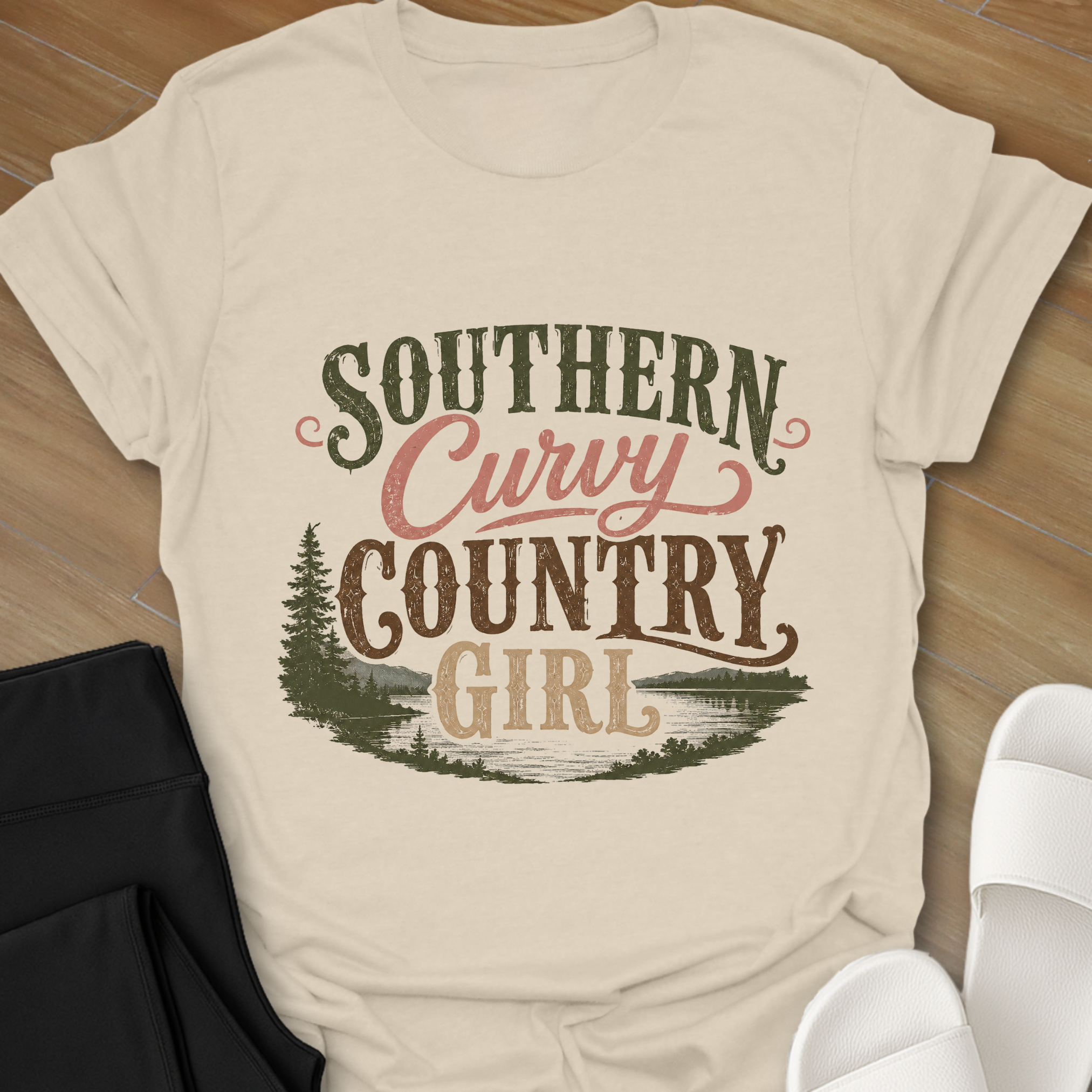 Southern Curvy Country Girl T-Shirt