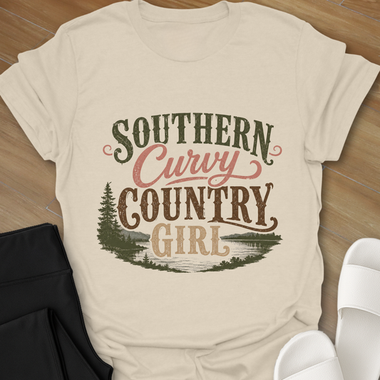 Southern Curvy Country Girl T-Shirt