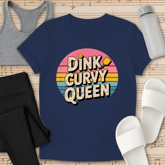 Pickleball: Dink Curvy Queen T-Shirt