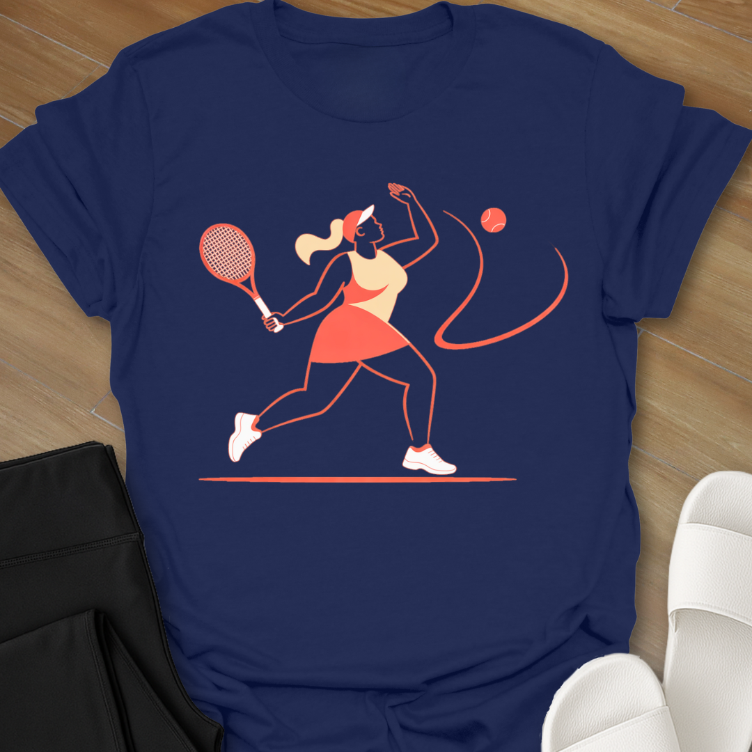 Curvy Girl Tennis T-Shirt