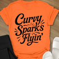 Curvy Sparks Flyin' T-Shirt