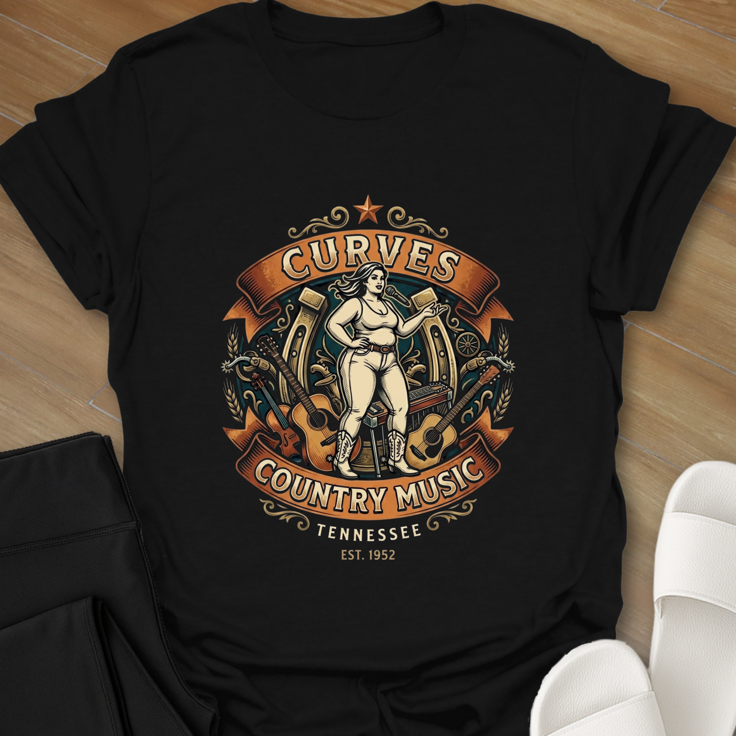 Curves And Tennessee Whiskey T-Shirt