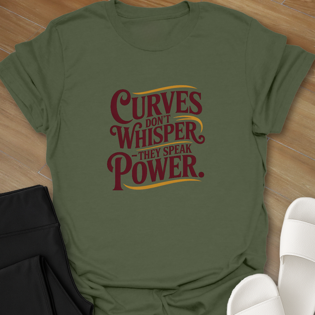 Curves don't Whisper T-Shirt