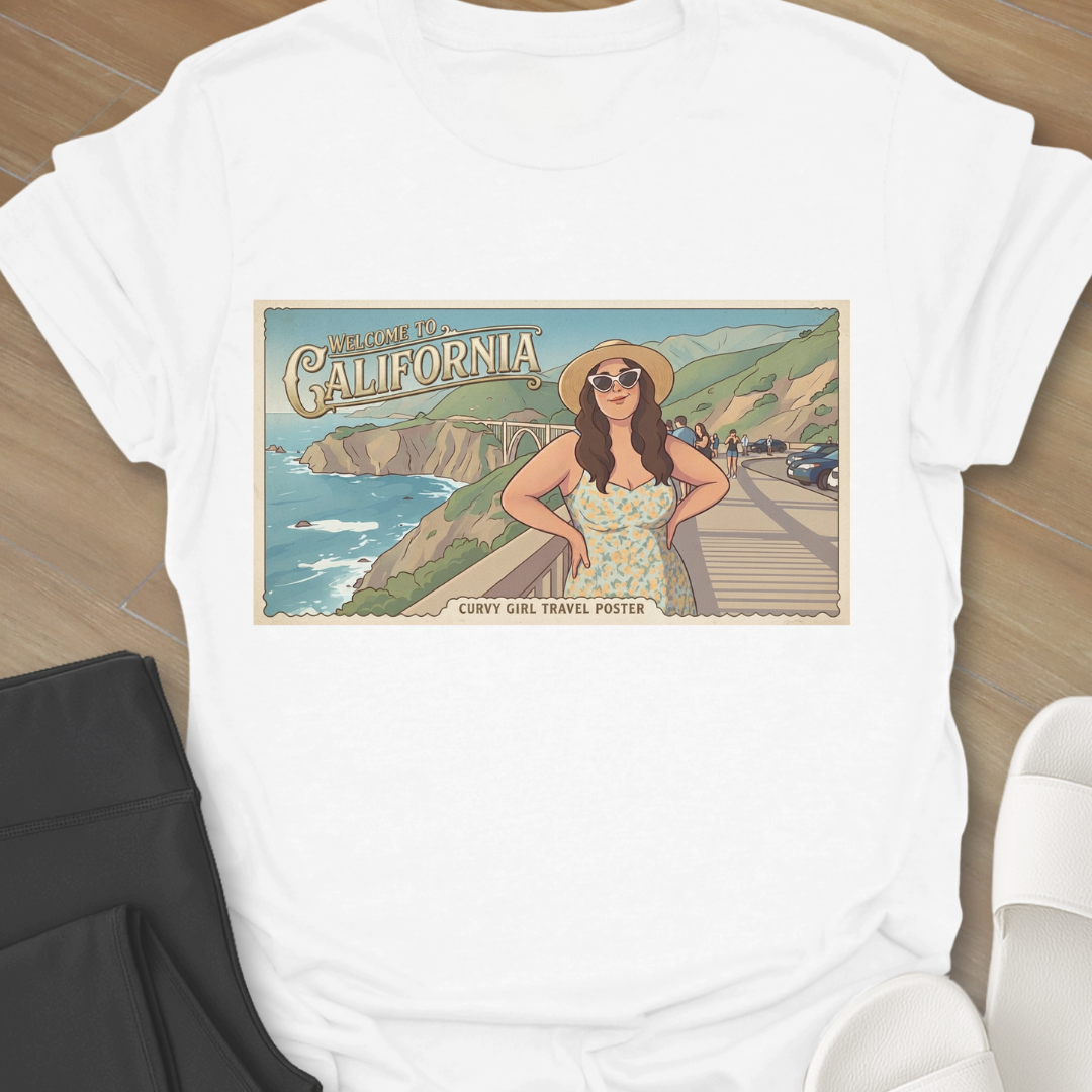 Postcards from a Curvy Cali Girl T-Shirt