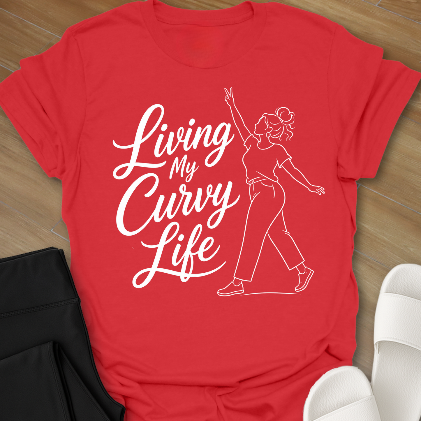 Living My Curvy Life - "V" T-Shirt