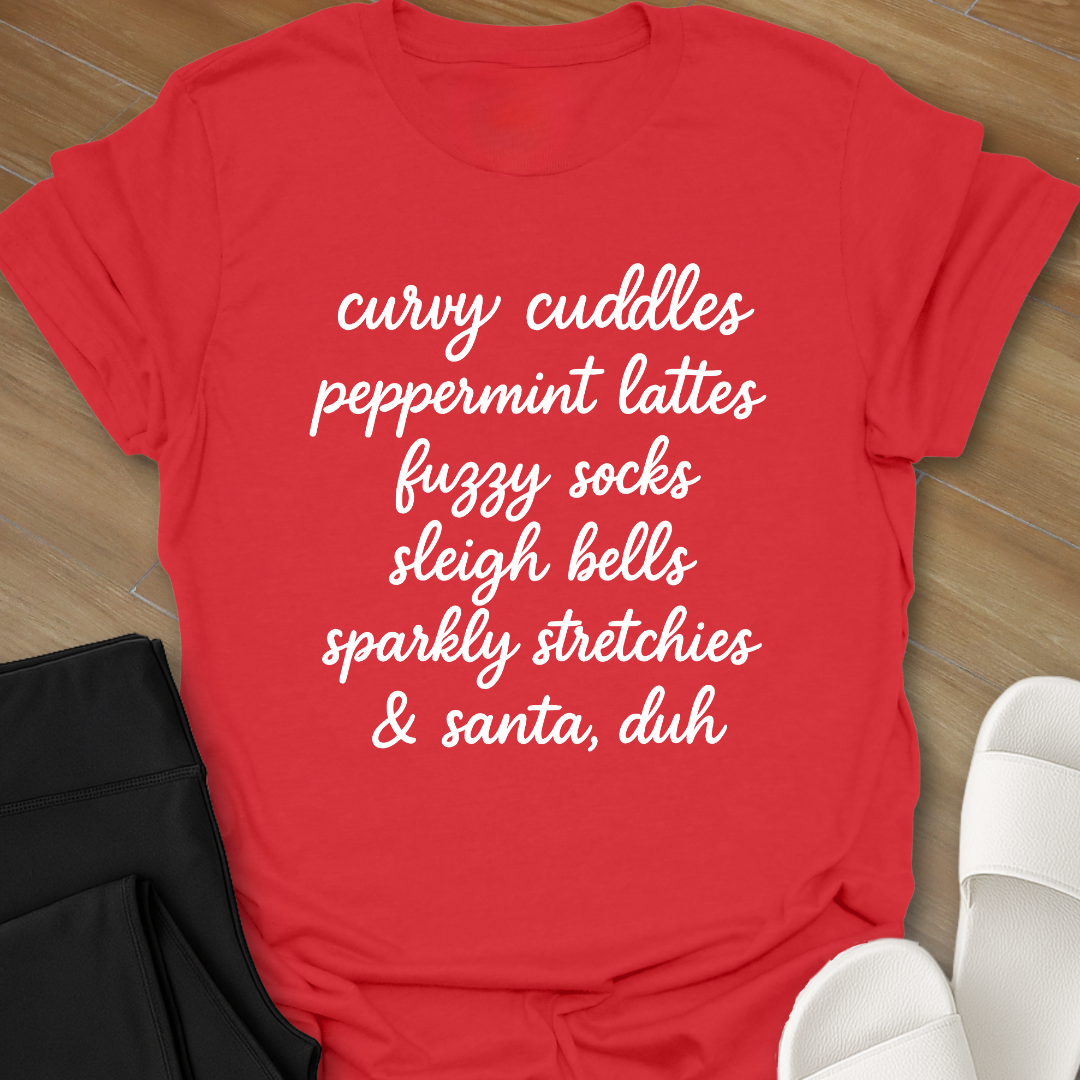 Curvy cuddles...& Santa, duh T-Shirt