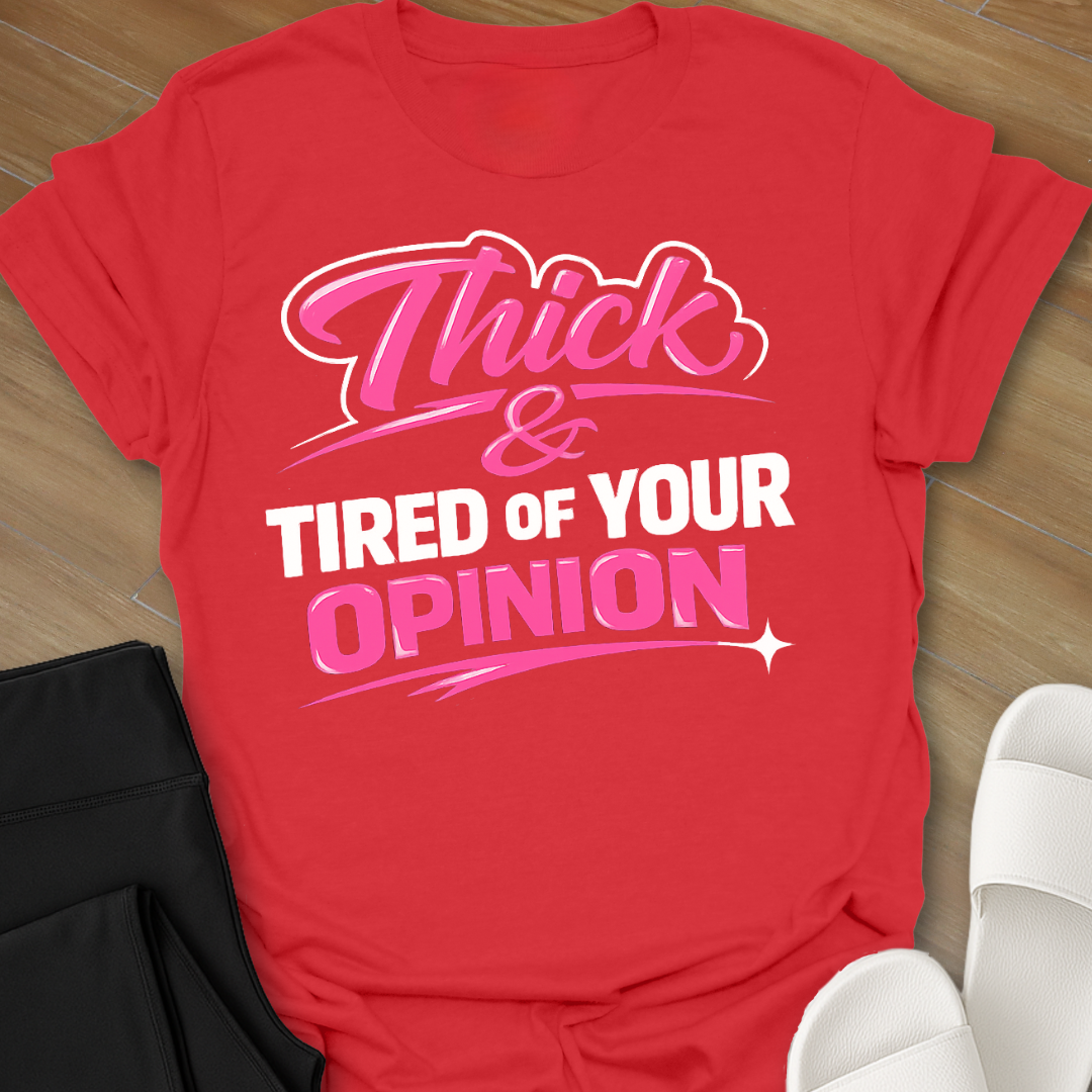 Thick & Tired Of Your Opinion T-Shirt