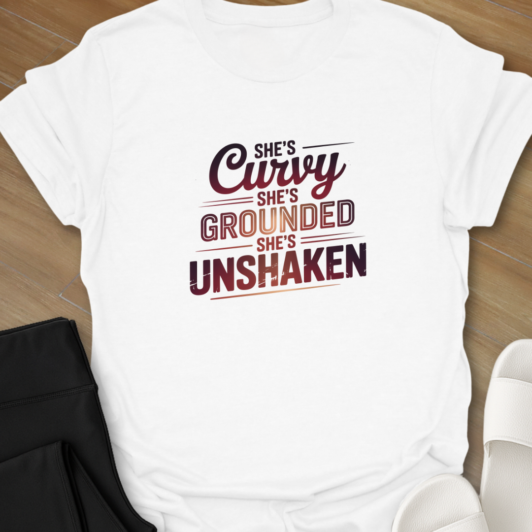 Curvy Grounded Unshaken T-Shirt