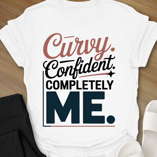 Curvy Confident Completely ME  T-Shirt