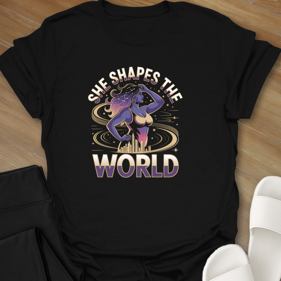She shapes the world T-Shirt