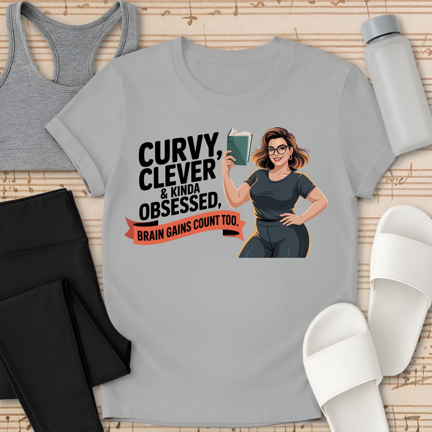Curvy, Clever & kinda Obsessed  T-Shirt