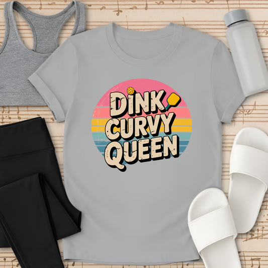 Pickleball: Dink Curvy Queen T-Shirt