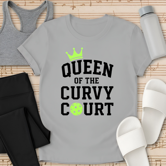 Pickleball: Queen Curvy Court T-Shirt