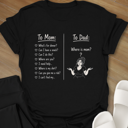 Where's Mom? T-Shirt