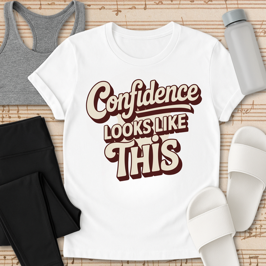 Confidence Looks Like This T-Shirt