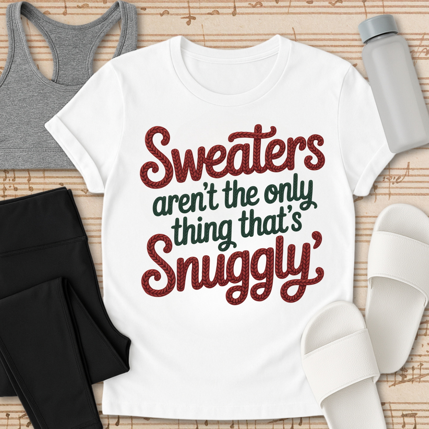 Snuggly Text  T-Shirt