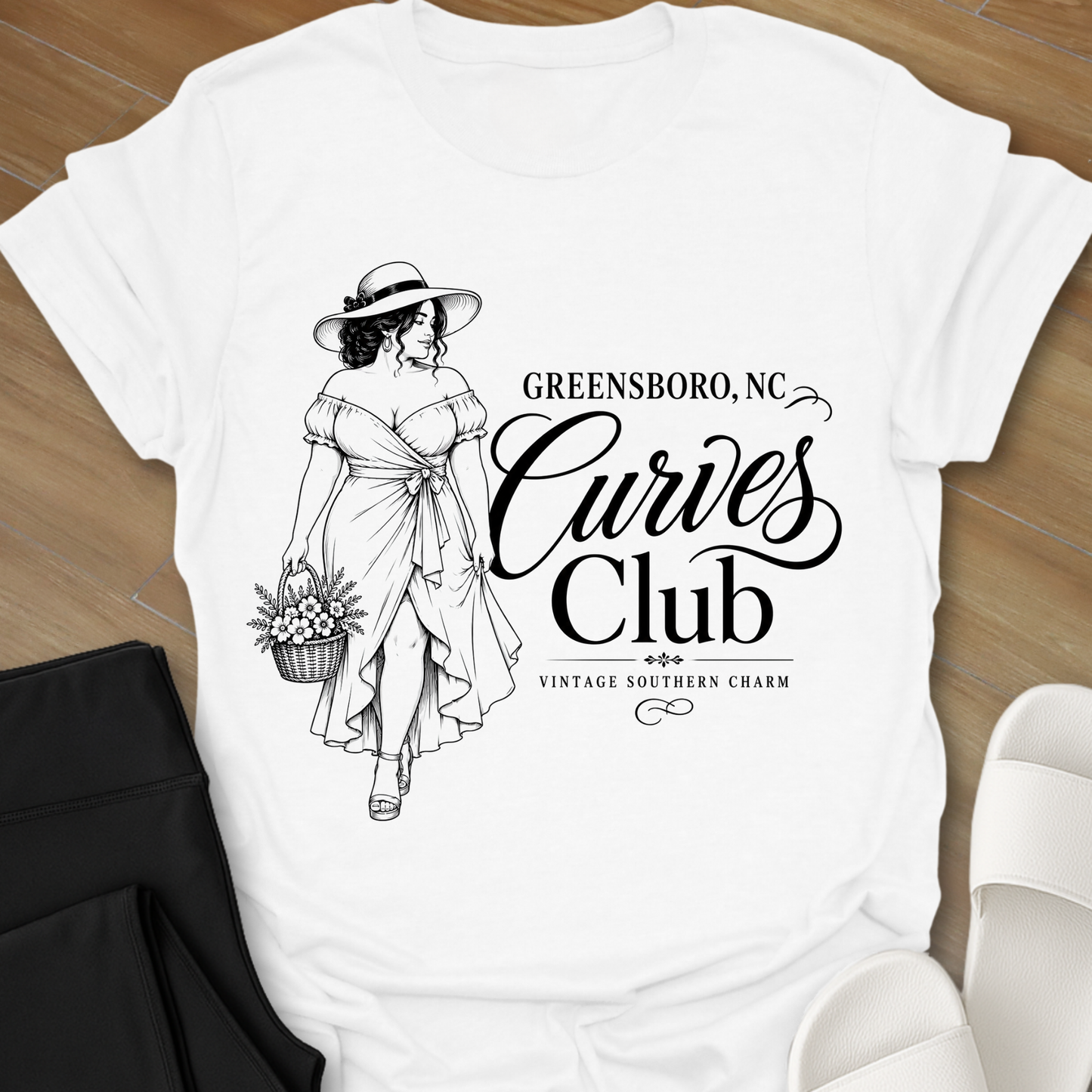 Greensboro NC Curves Club T-Shirt