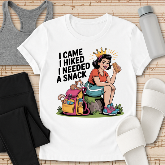 Curvy Girl Hiking Snack T-Shirt