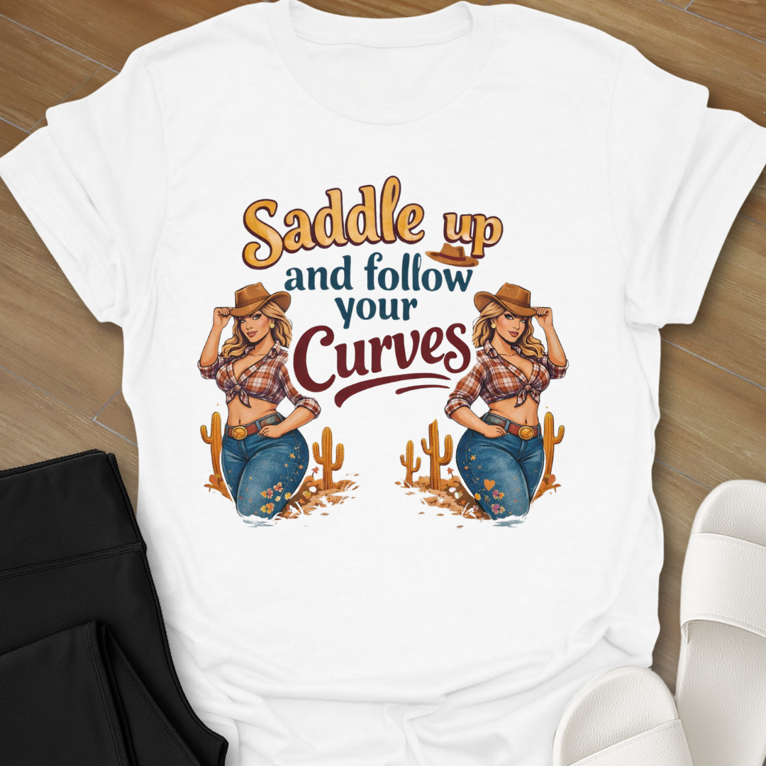 Curvy Girl Follow Your Curves T-Shirt