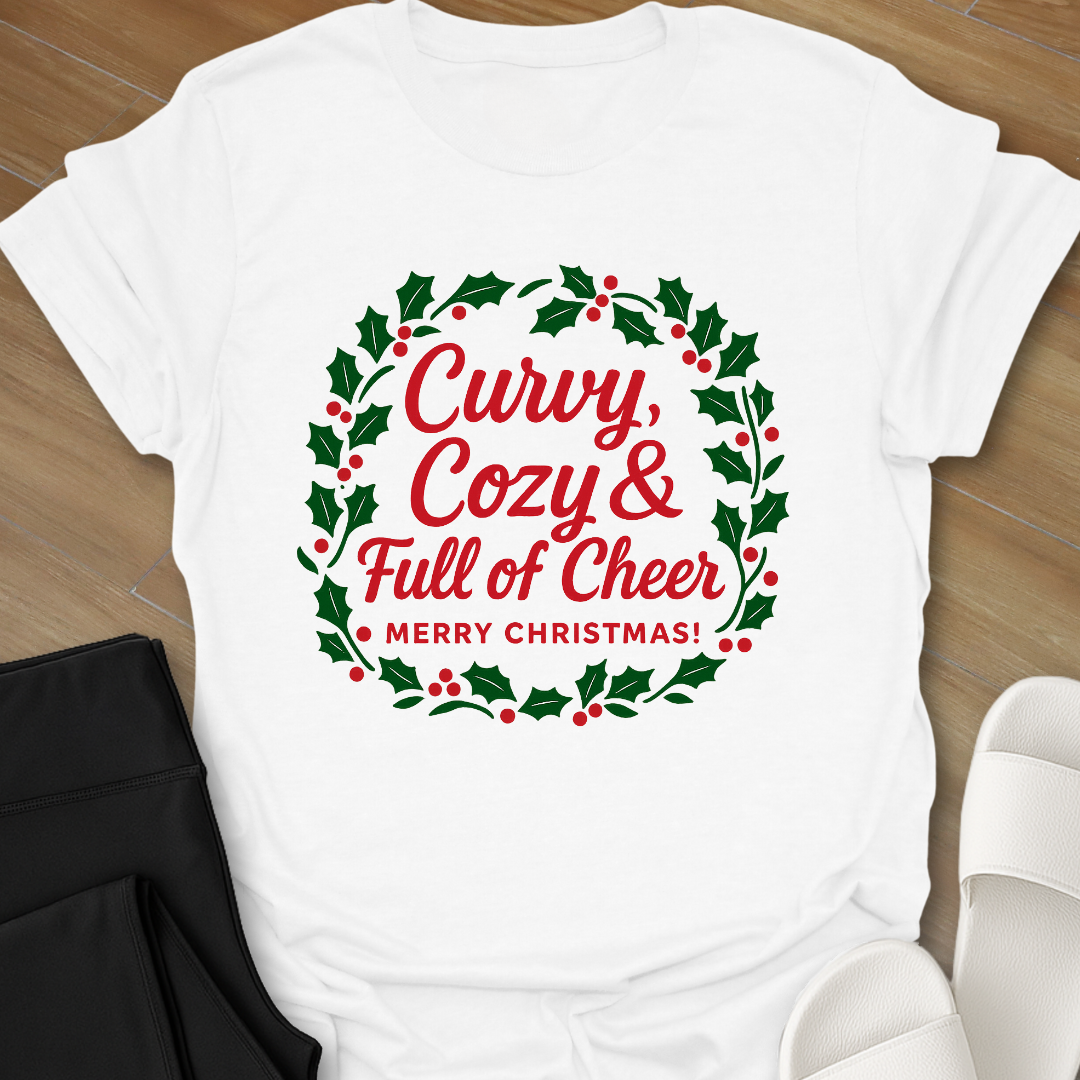 Curvy, Cozy & Full of Cheer T-Shirt