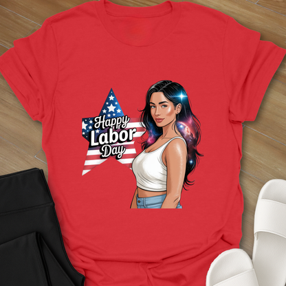 Curvy Girl Stars and Strips T-Shirt