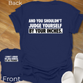 I Don't Judge My Self-Worth T-Shirt -Back