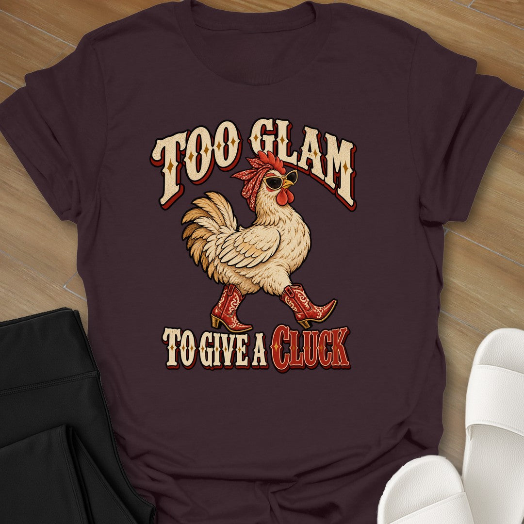 Give A Cluck curvy girl graphic t-shirt in Dark Chocolate by Ciaobellatre